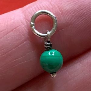 James Avery Green Glass Enhancer Bead